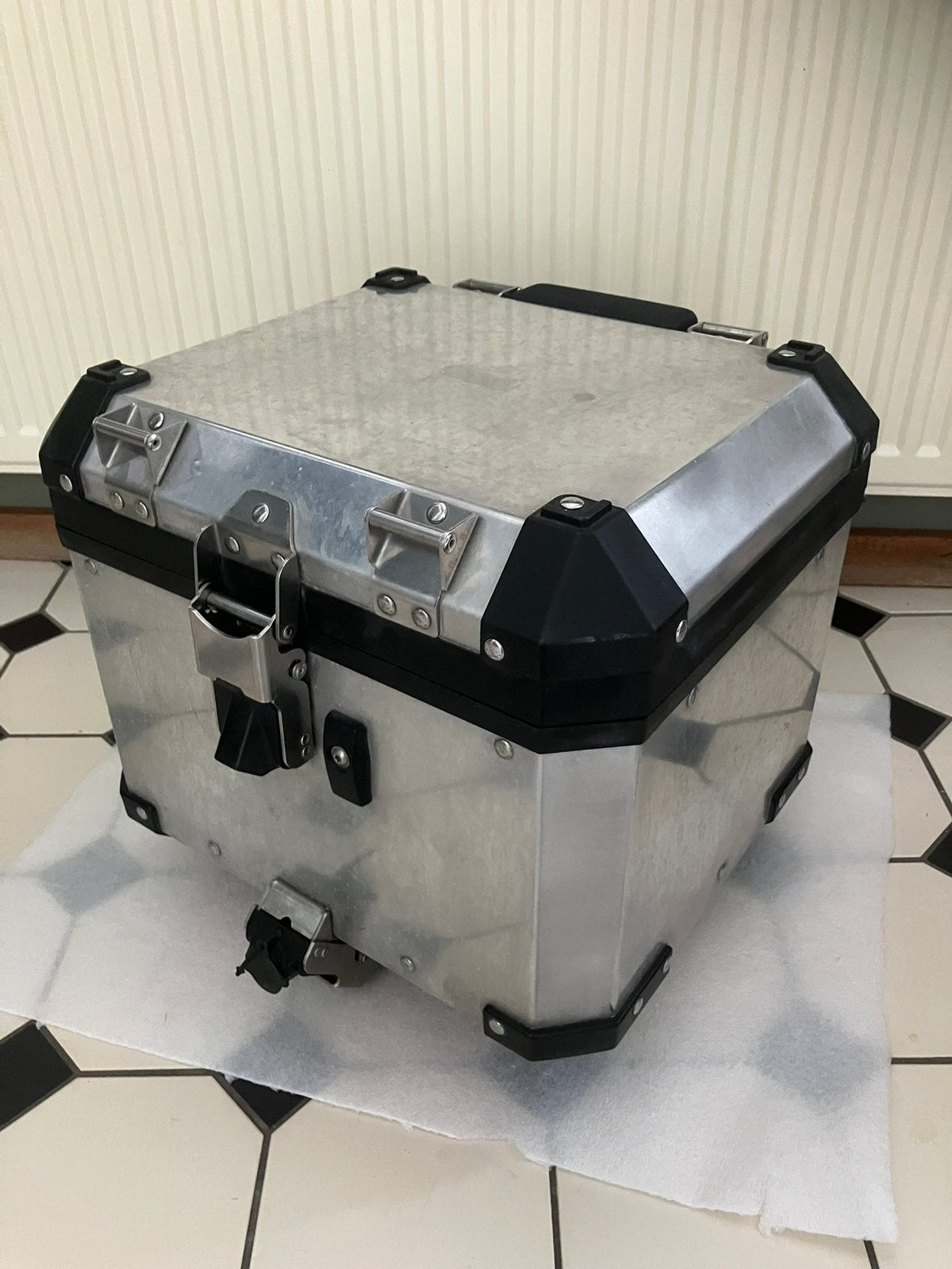Nette BMW topkoffer alu R1200 GS GSA Adventure aluminium <13, Ophalen of Verzenden, Gebruikt