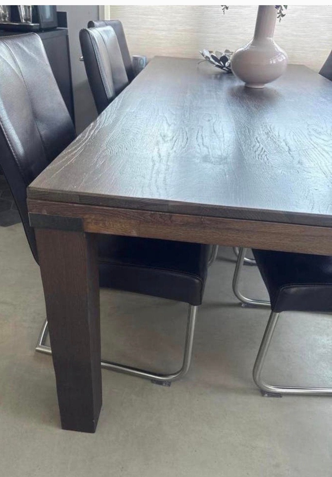 Henders en Hazel eettafel Codam 220x100, Huis en Inrichting, Ophalen, Gebruikt, 100 tot 150 cm, 200 cm of meer