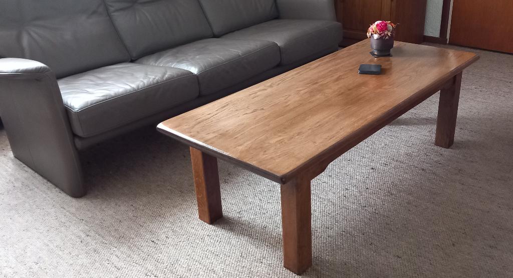 Salontafel, Ophalen, 100 tot 150 cm, Neutraal, Eikenhout