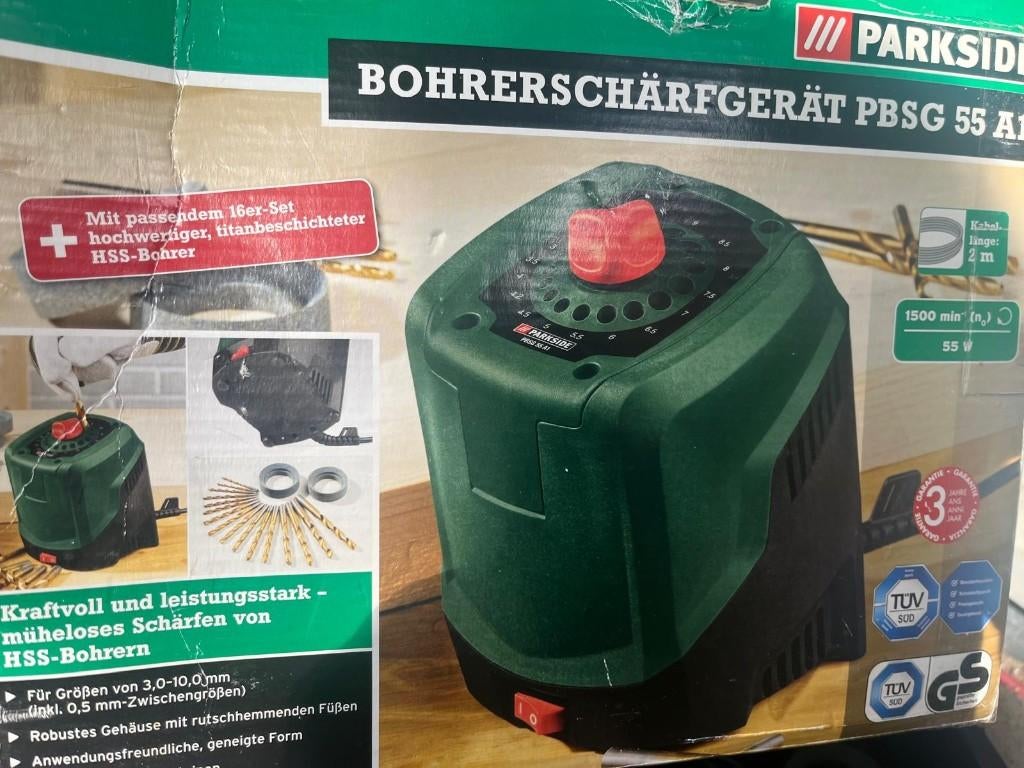 Parkside PBSG 55 A1 borenslijpmachine. Diverse maten., Doe-het-zelf en Verbouw, Ophalen of Verzenden, Nieuw