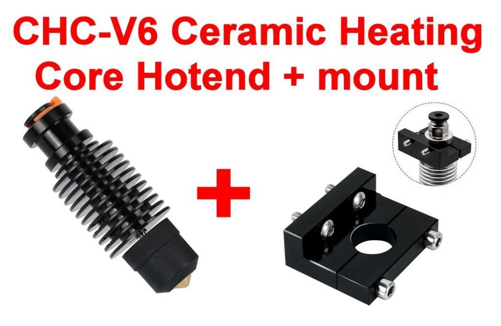 CHC-V6 Ceramic Heating Core Hotend + mount NIEUW, Computers en Software, 3D-printerbenodigheden, Ophalen of Verzenden, Nieuw, Printeraccessoires