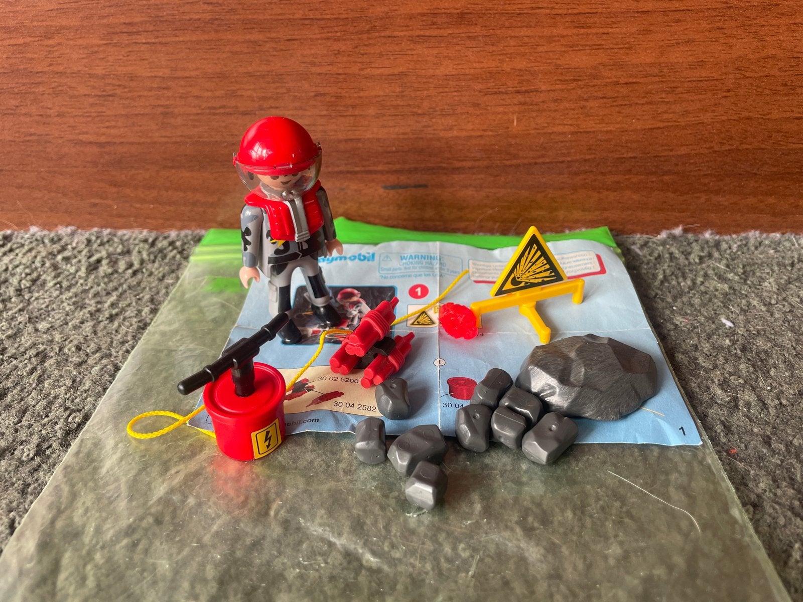 Playmobil 9092 Mijnwerker met explosieven, Complete set, Ophalen of Verzenden, Zo goed als nieuw, Figuren