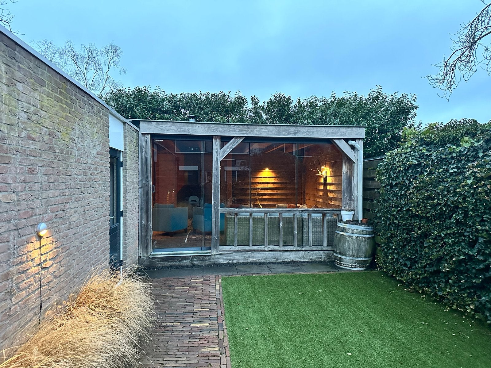 Veranda 8 x 4 meter - Zelf te demonteren, Ophalen, Gebruikt, 3 ramen of meer, Overige typen
