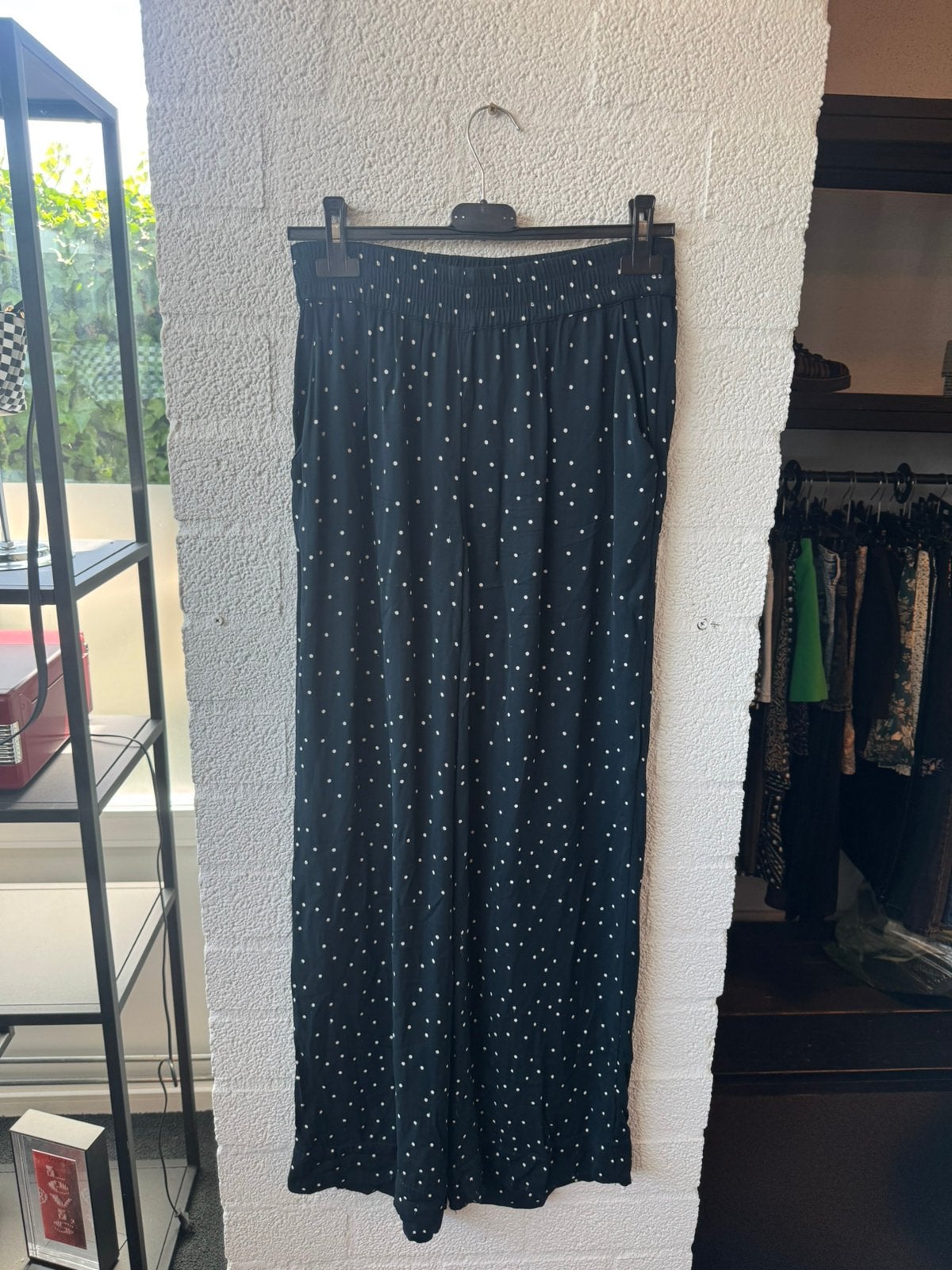 sissy boy pantalon stippen maat S blauw, Blauw, Ophalen of Verzenden, Maat 36 (S), Lang