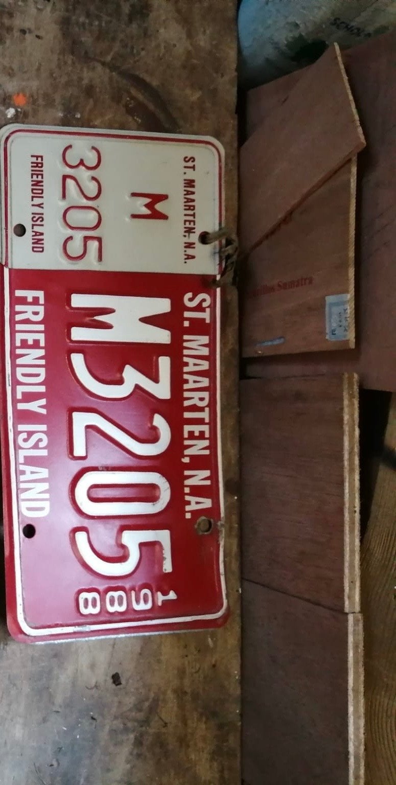Unieke verzameling van 8 kentekenplaten, Ophalen of Verzenden, Gebruikt