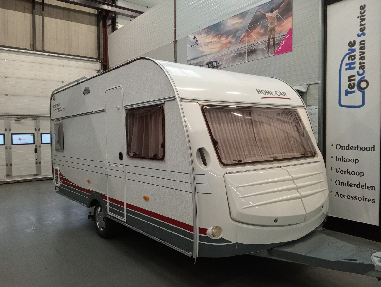 Home-Car Racer 45 Spirit incl. voortent luifle en MOVER !, Vast bed, Bedrijf, Treinzit, 750 - 1000 kg