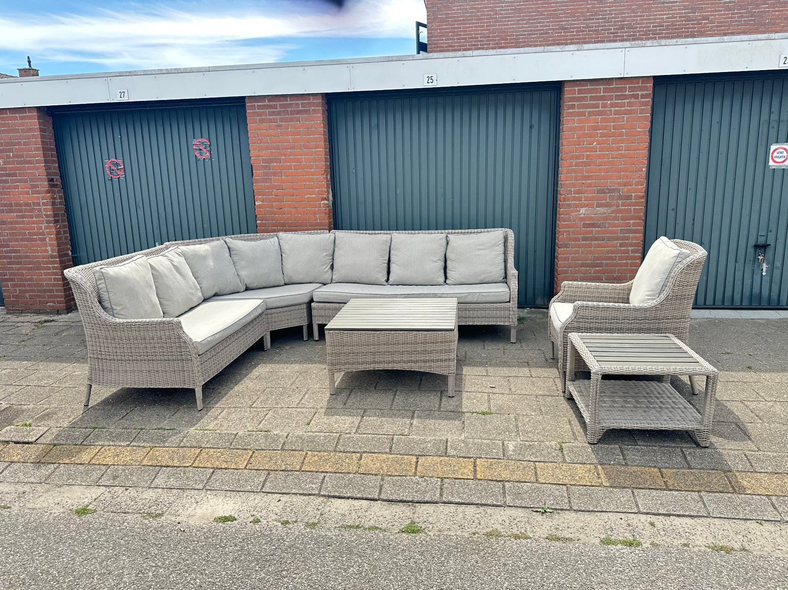 ☀️Prachtige XL Loungeset Tuinset B7 Down Under Collection☀️, Ophalen, Wicker
