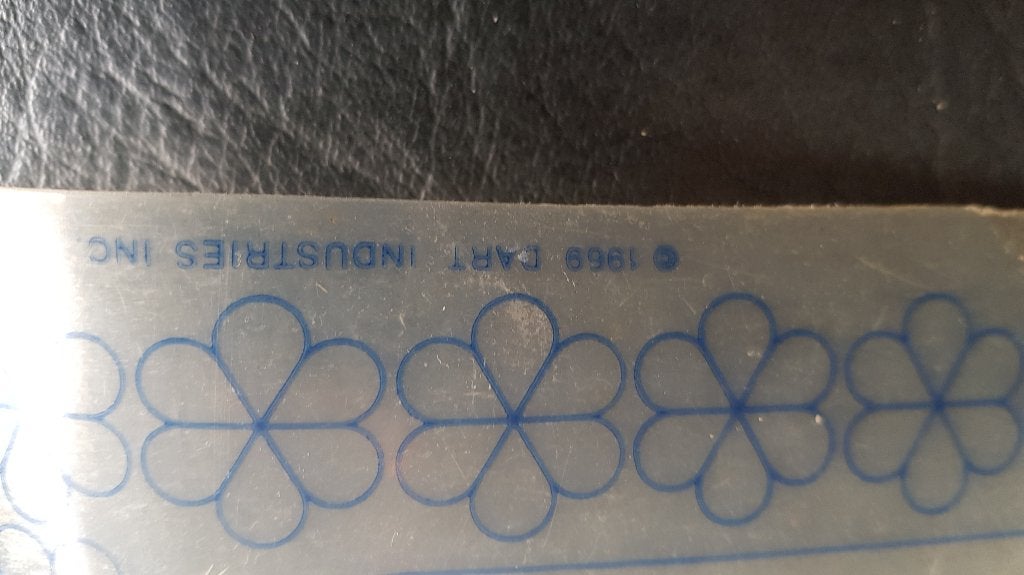 Vintage Tupperware placemat, bakmat, 1969. 7A8, Tweedehands verkoop, Tweedehands verkoop, Gebruikt, Overige typen