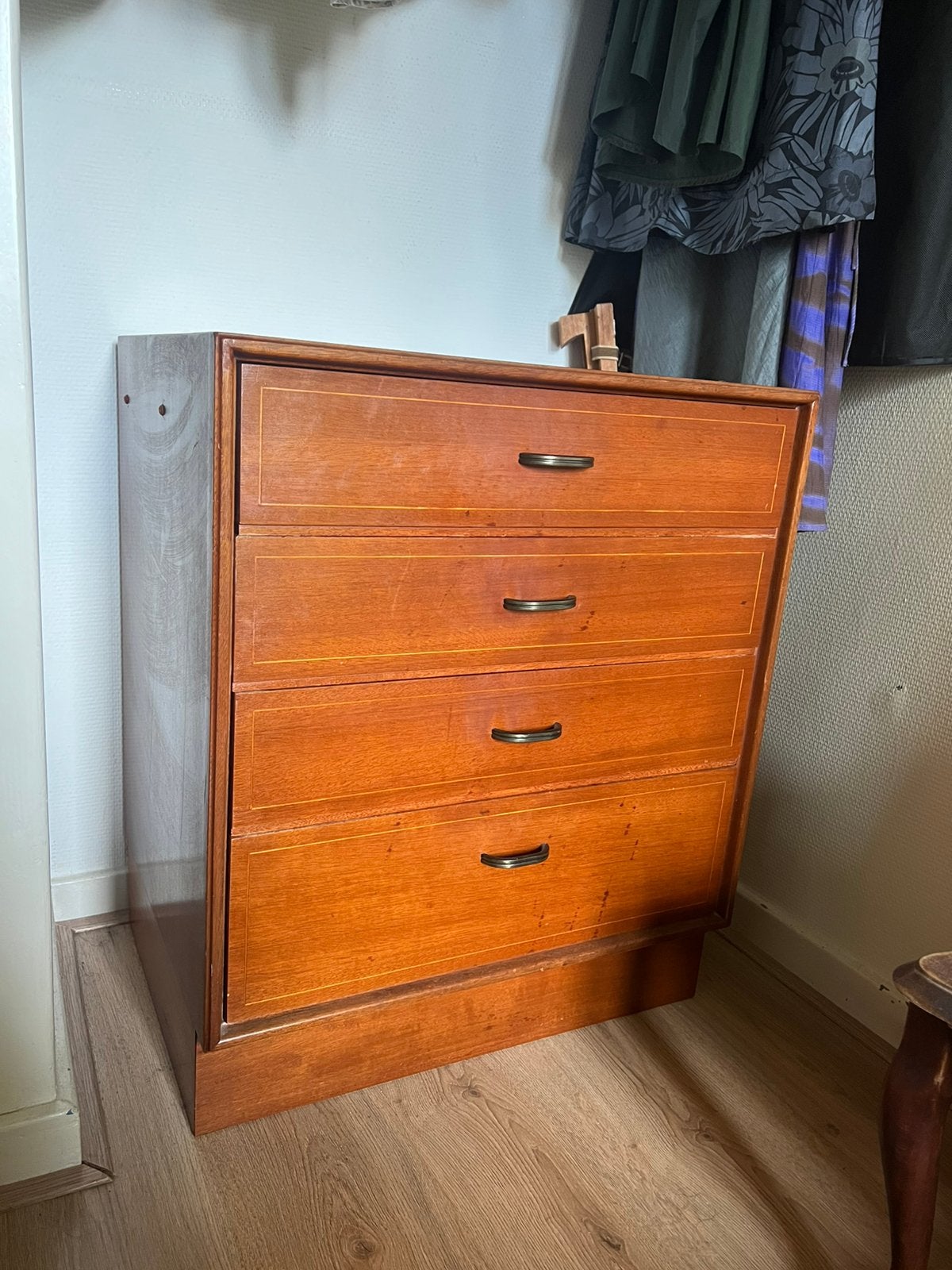 Kempkes Formule Meubelen teak ladekast, Ophalen, Gebruikt, Teakhout, 50 tot 100 cm
