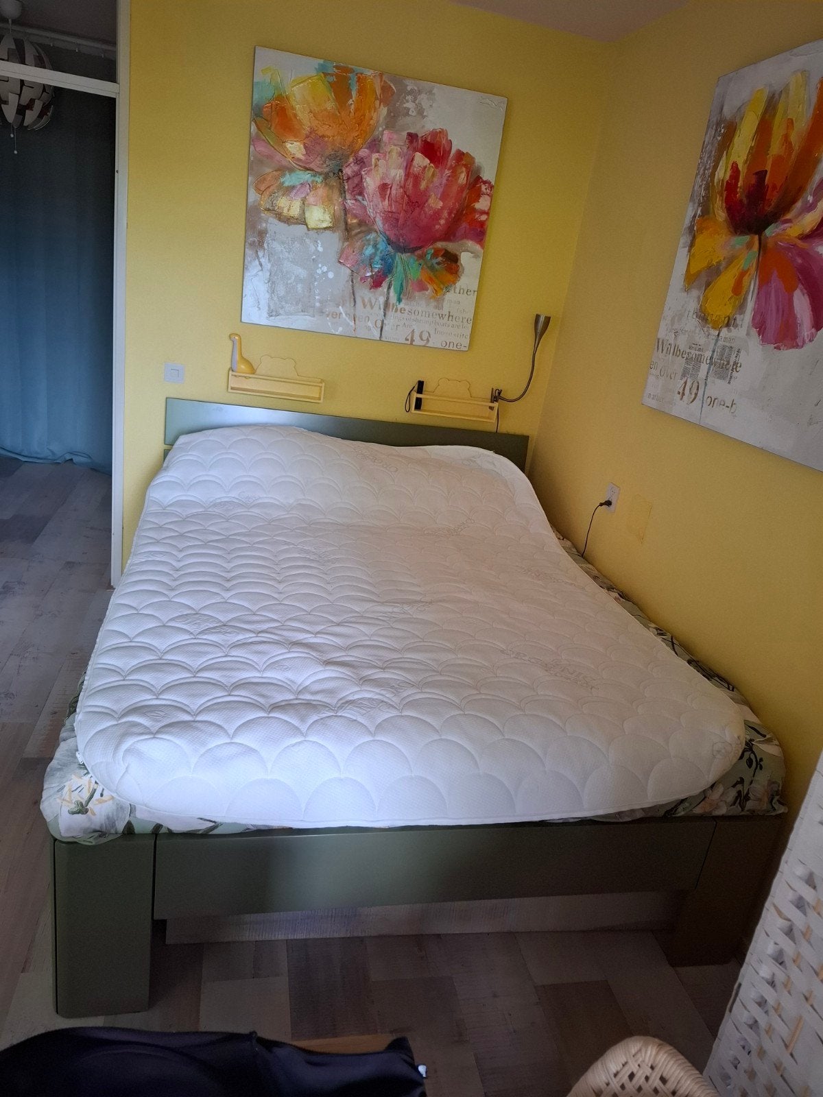 Matras tijk/vaste hoes 140x200, Ophalen, Tweepersoons, 140 cm
