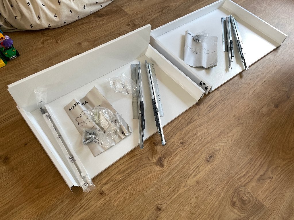 Lades Ikea Maximera 80cm breed, Ophalen, Wit, Nieuw, 50 tot 100 cm