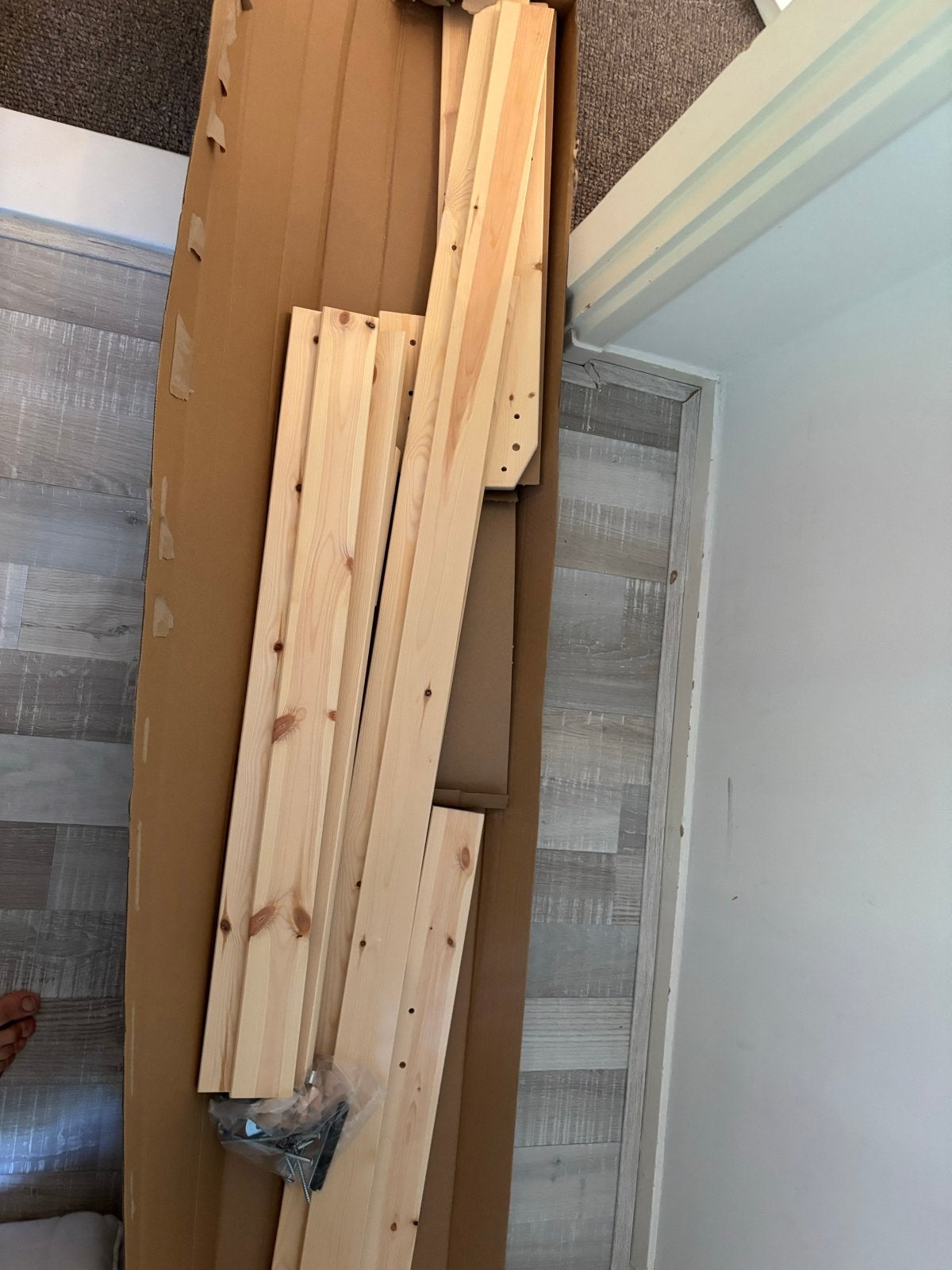 IKEA Neiden bed onderdelen (mist 1 dwarsbalk), Ophalen, 90 cm, Nieuw, 200 cm