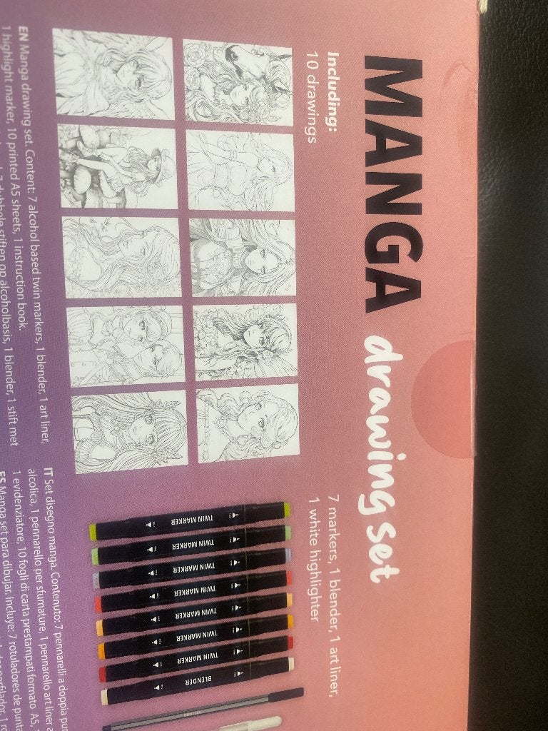 AVEC Manga Tekenset - Compleet met stiften en tekeningen, Ophalen of Verzenden, Nieuw, Overige typen