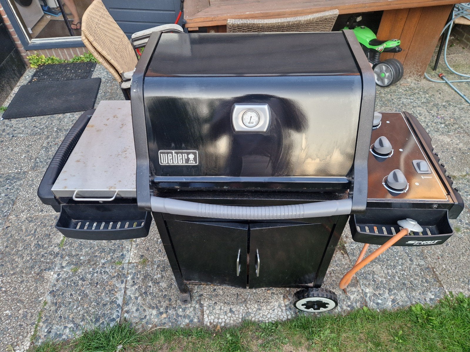 Weber bbq gas + gasfles, Ophalen, Gebruikt