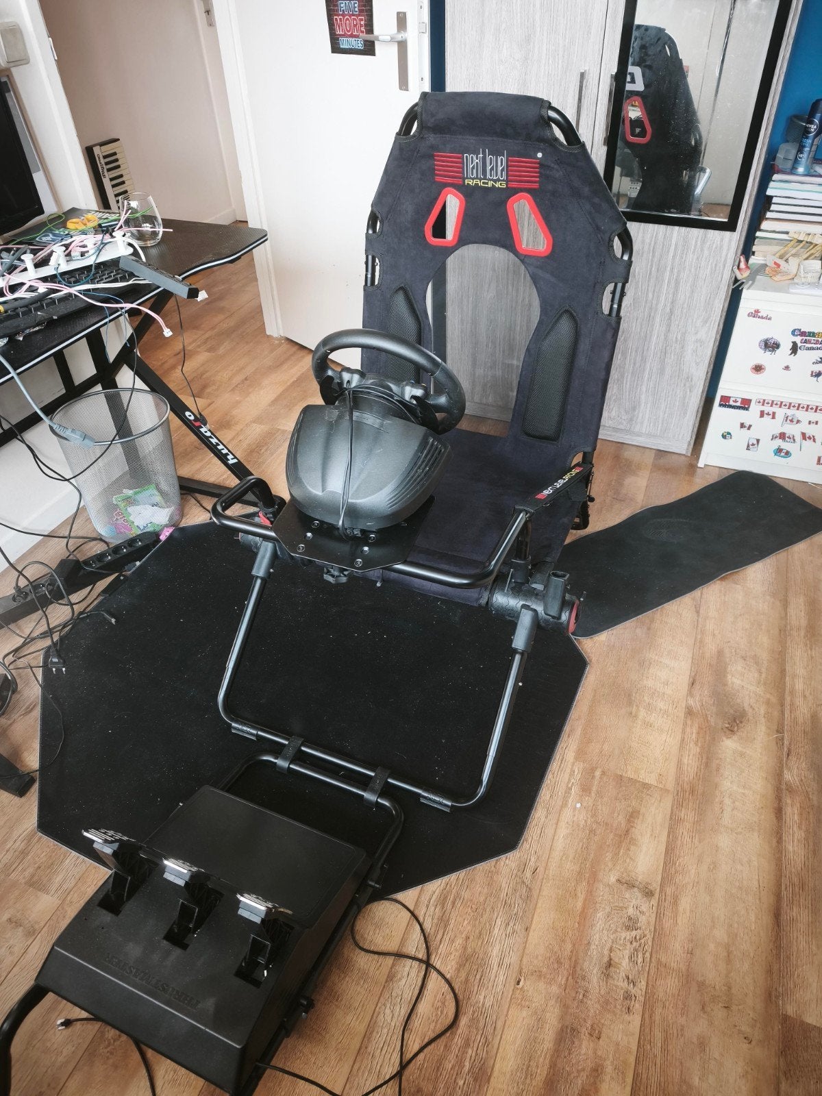 Next Level Racing GT Lite racestoel met Thrustmaster TMX Pro, Ophalen, Racestoel, Gebruikt, Force feedback
