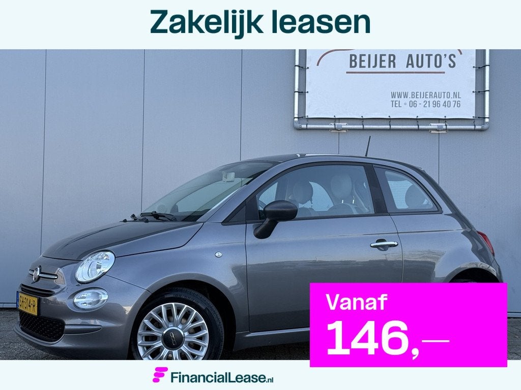 Fiat 500 0.9 TwinAir Turbo Popstar Airco/Bluetooth/15inch., Voorwielaandrijving, Stof, Gebruikt, 905 kg