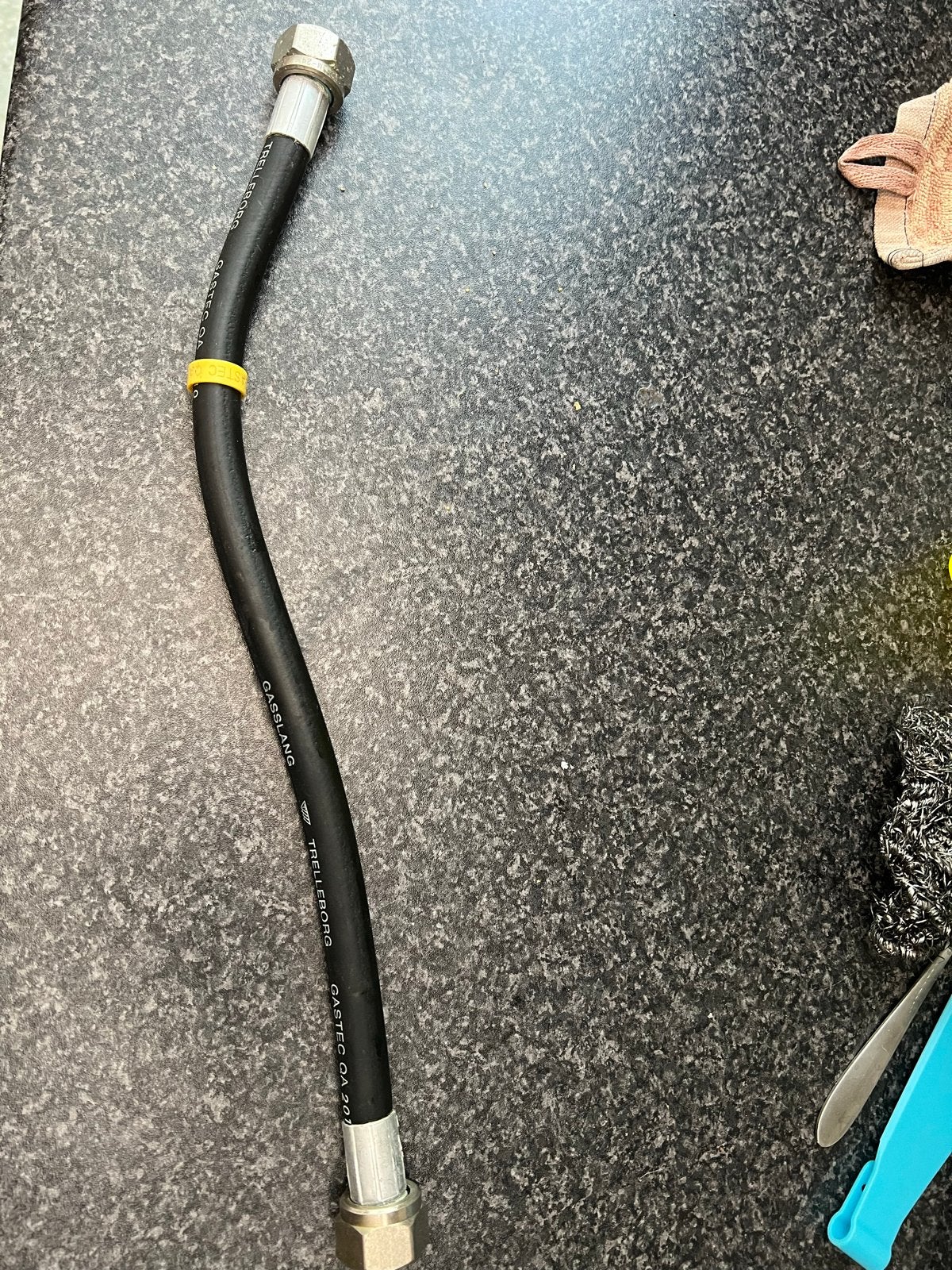 Trelleborg Gasslang - GASTEC QA 40 cm, Ophalen of Verzenden, Zo goed als nieuw, Overige merken, Kabel of Snoer