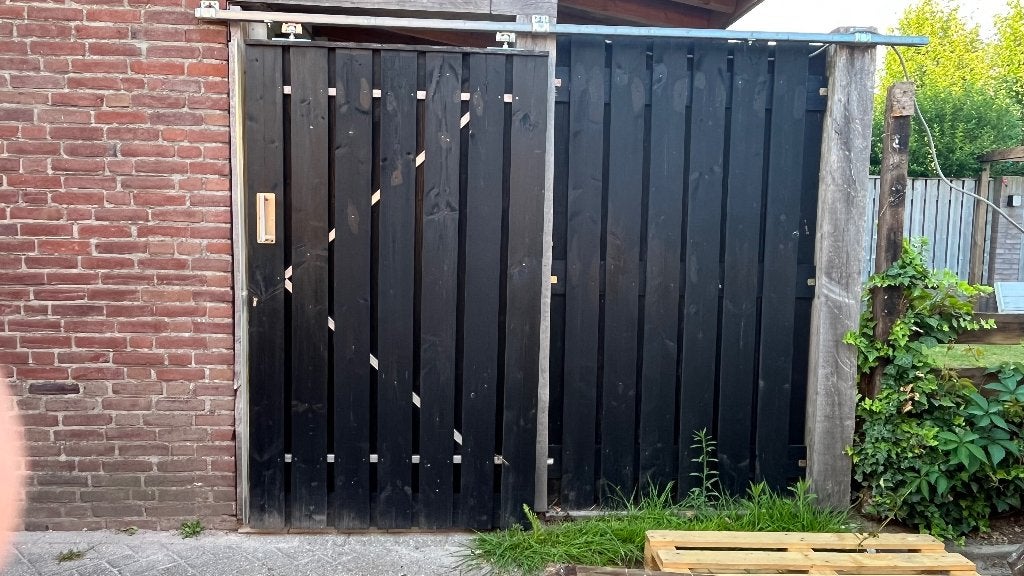 Buitenpoort schuifdeuren, Tuin en Terras, Ophalen, Gebruikt