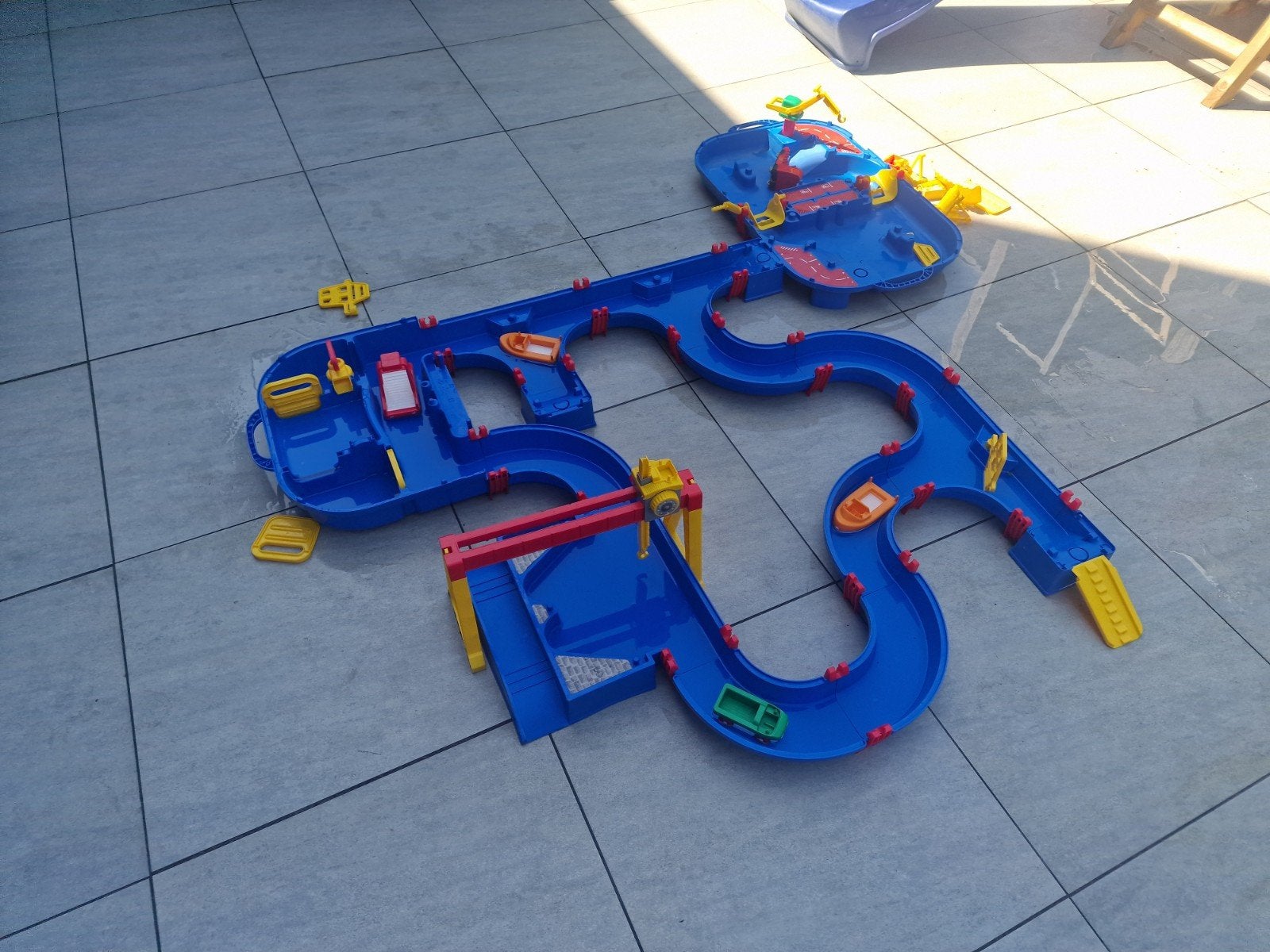 Aquaplay Waterbaan met Accessoires, Kinderen en Baby's, Speelgoed | Buiten | Los speelgoed, Ophalen, Gebruikt