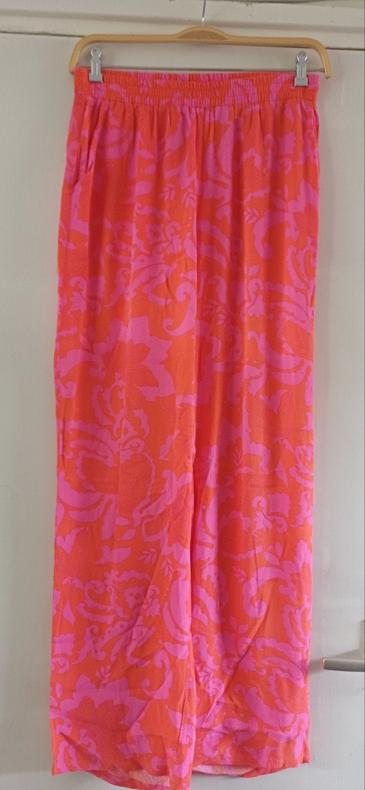 Jc Sophie broek M 38/40 in oranje roze viscose, Maat 38/40 (M), Oranje, Ophalen of Verzenden, Zo goed als nieuw