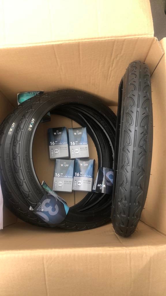 Nieuwe buitenbandjes vouwfiets met binnenband, Fietsen en Brommers, Ophalen of Verzenden, Nieuw, 14 tot 16 inch, Overige merken