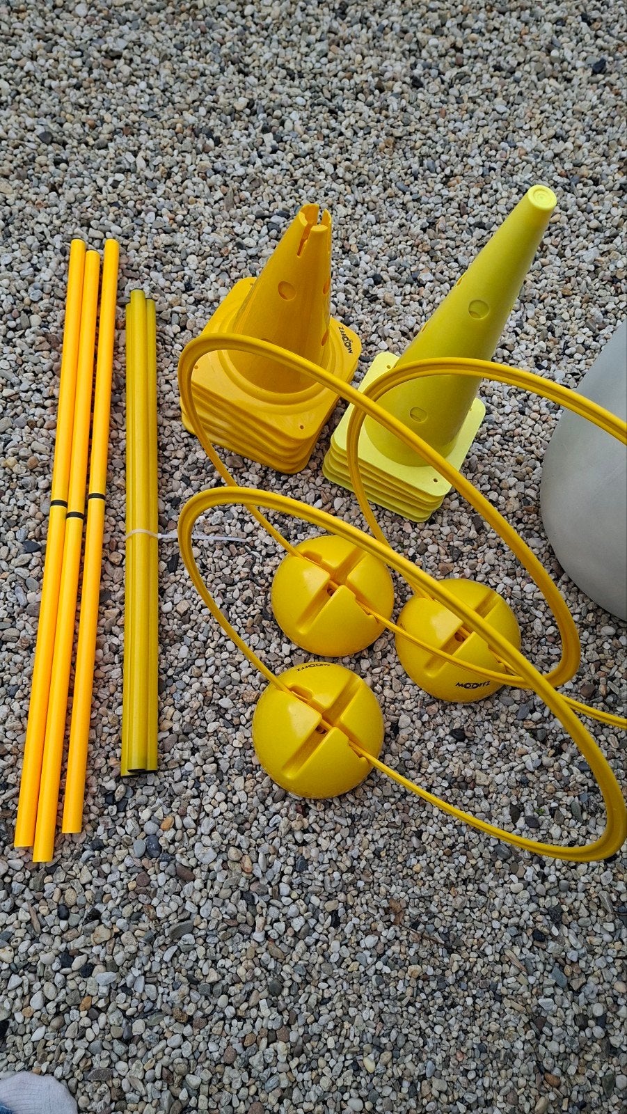 Hondensport agility set, Ophalen