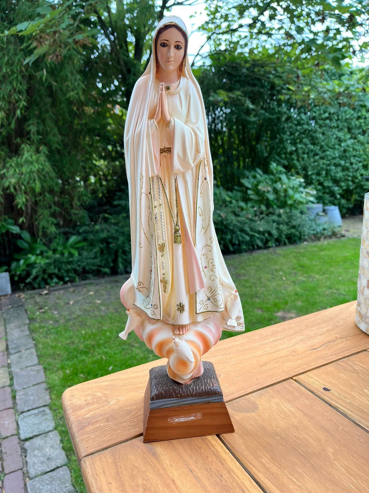 Maria beeldje uit Fatima, Ophalen of Verzenden, Zo goed als nieuw, Beeld(je)