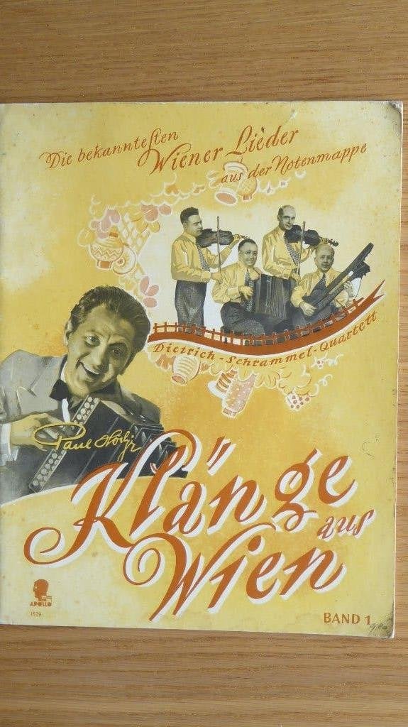 Klange aus Wien - band 1 (uitgever APOLLO), Gebruikt, Ophalen of Verzenden, Artiest of Componist, Populair