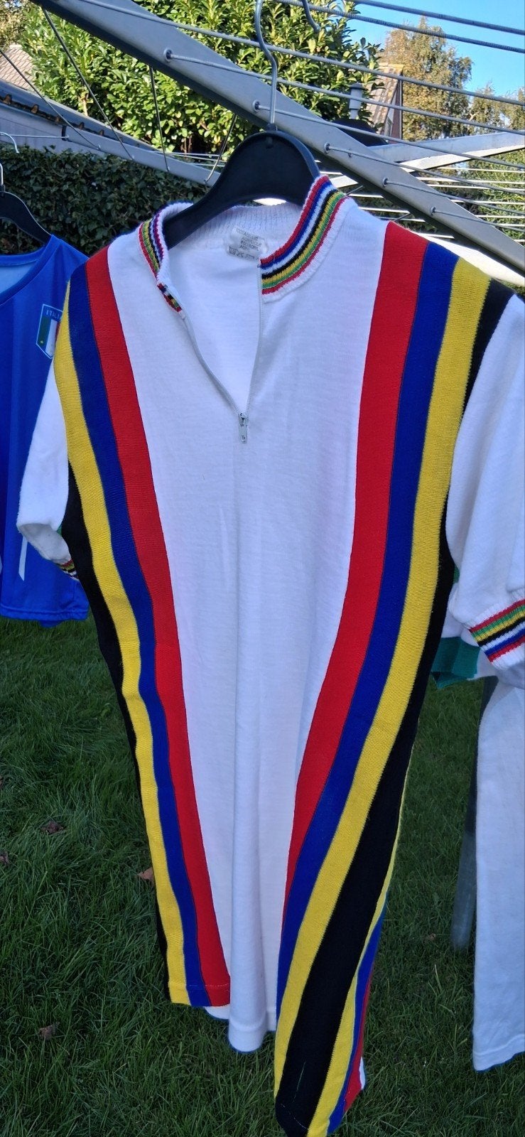 Vintage wollen wielrennershirts, Fietsen en Brommers, Ophalen of Verzenden, Gebruikt, Heren, Bovenkleding