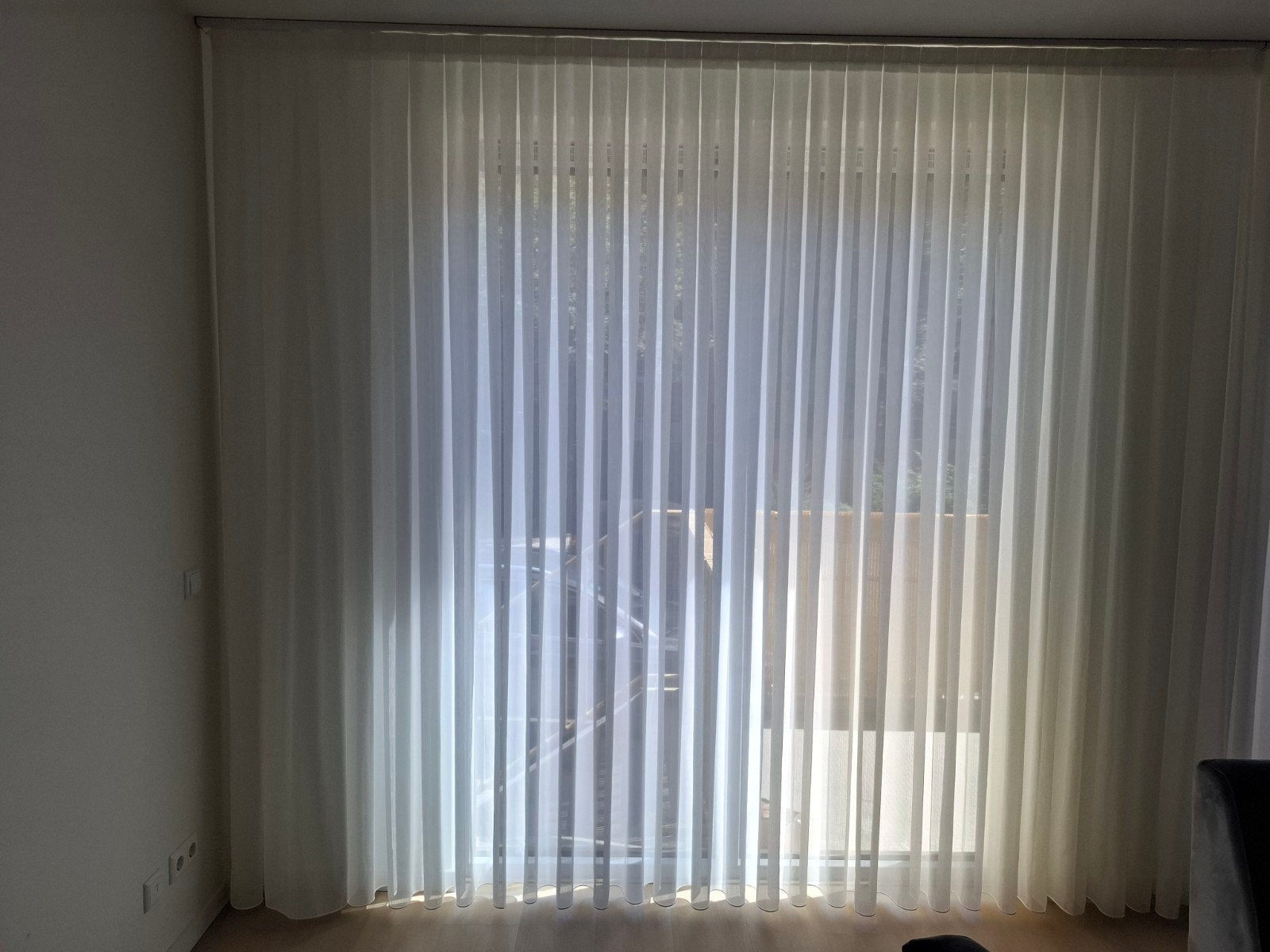 Nieuwe Prachtige Vitrage Gordijnen, Vitrage, Plooiafwerking, Wit, Nieuw