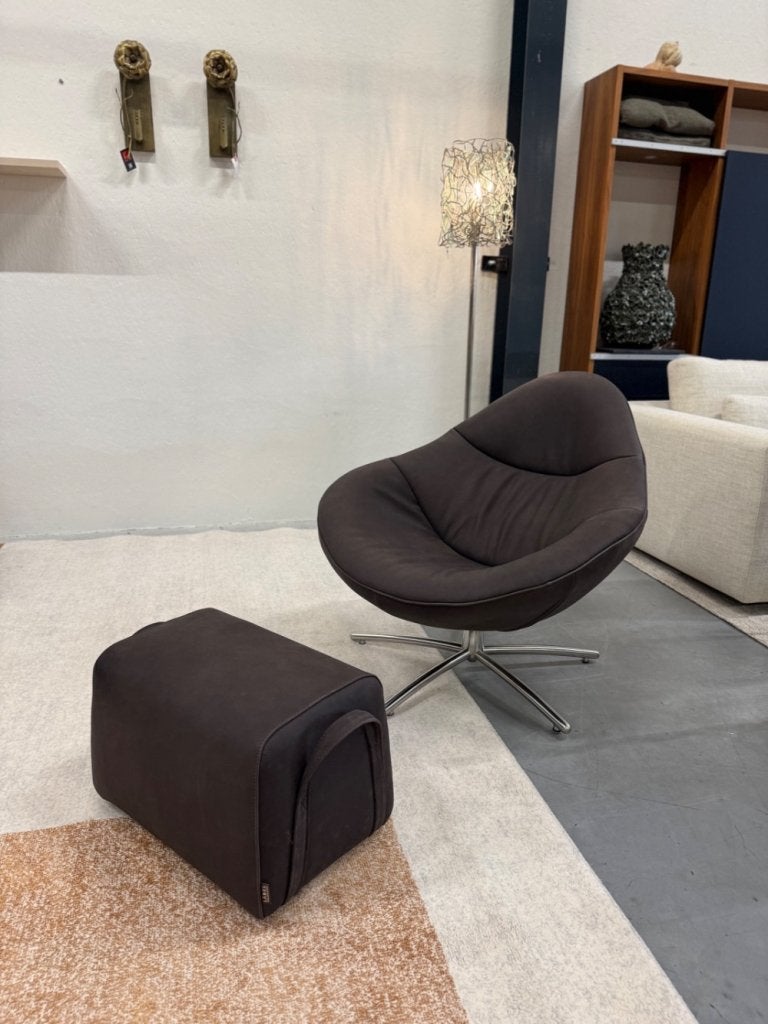 Nieuw Label van den Berg Hidde Soft Fauteuil bruin leer, Nieuw, Ophalen of Verzenden, Label, 75 tot 100 cm