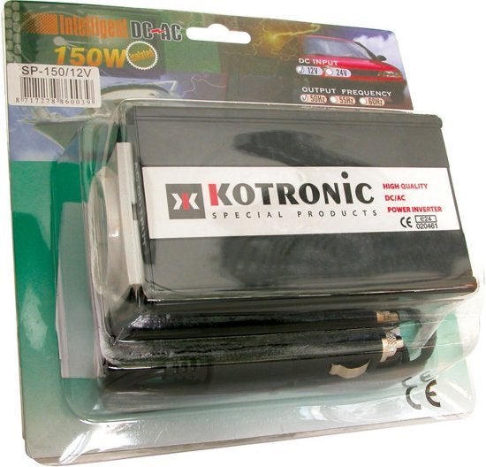 Kotronic DC-AC Omvormer 150W (SP-150/12V), Auto diversen, Auto-accessoires, Ophalen, Nieuw