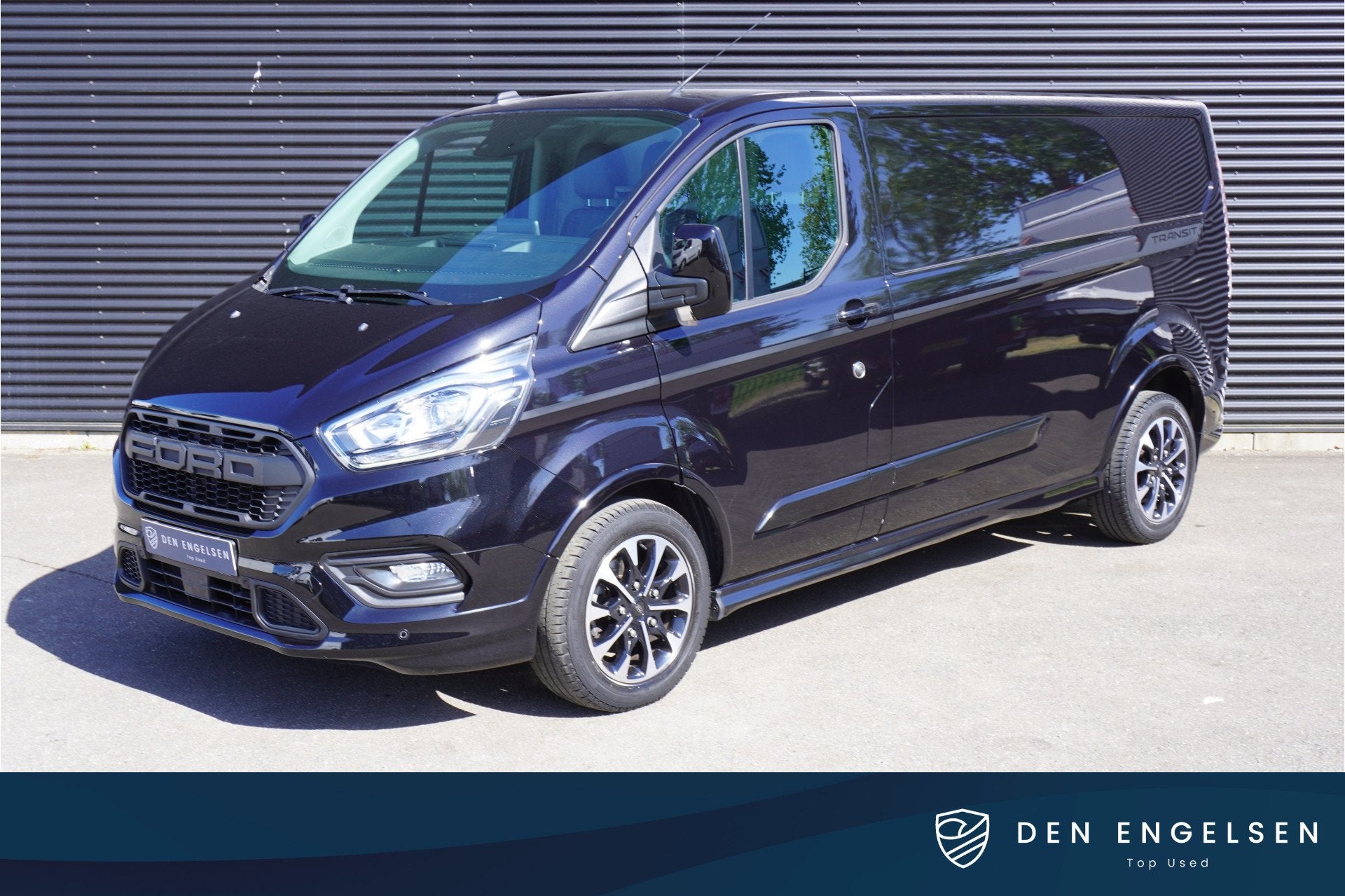 Ford Transit Custom 320 170pk Automaat L2H1 Sport Raptor Tre, Auto's, 15 km/l, Euro 6, 4 cilinders, Zwart