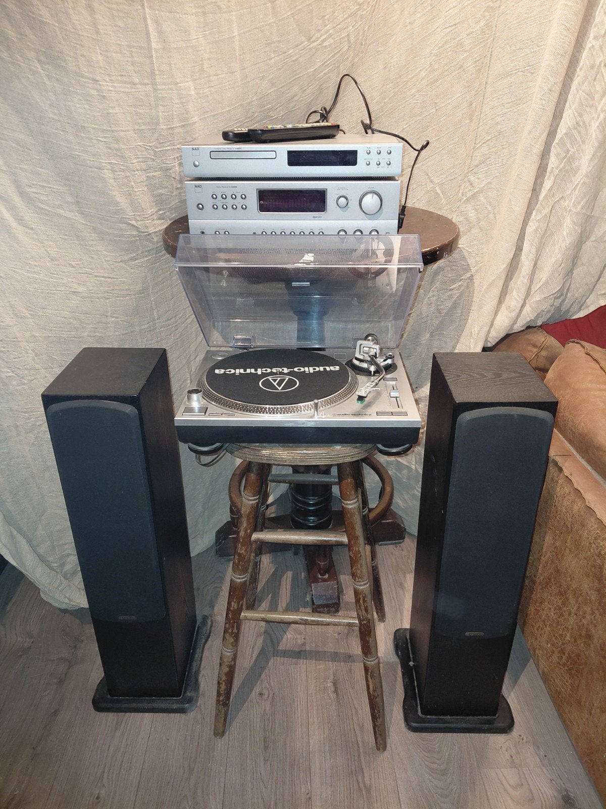 NAD Stereo Set met Audio-Technica Platenspeler en Speakers, Audio, Tv en Foto, Gebruikt, Cd-speler, Losse componenten, Ophalen