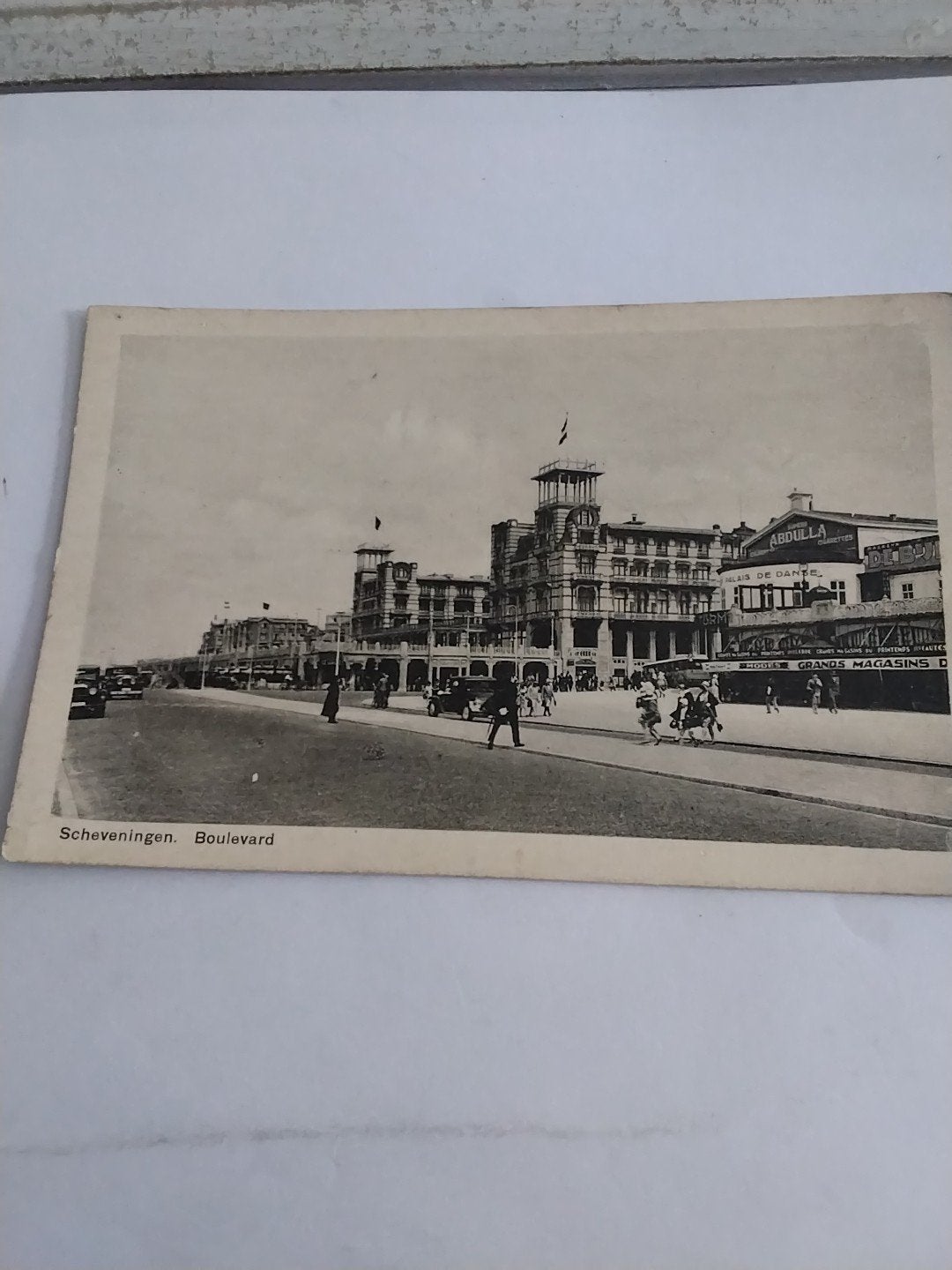 Oude Ansichtkaart Scheveningen Boulevard - Zwart-wit, Verzamelen, Ophalen of Verzenden, Voor 1920, Zuid-Holland