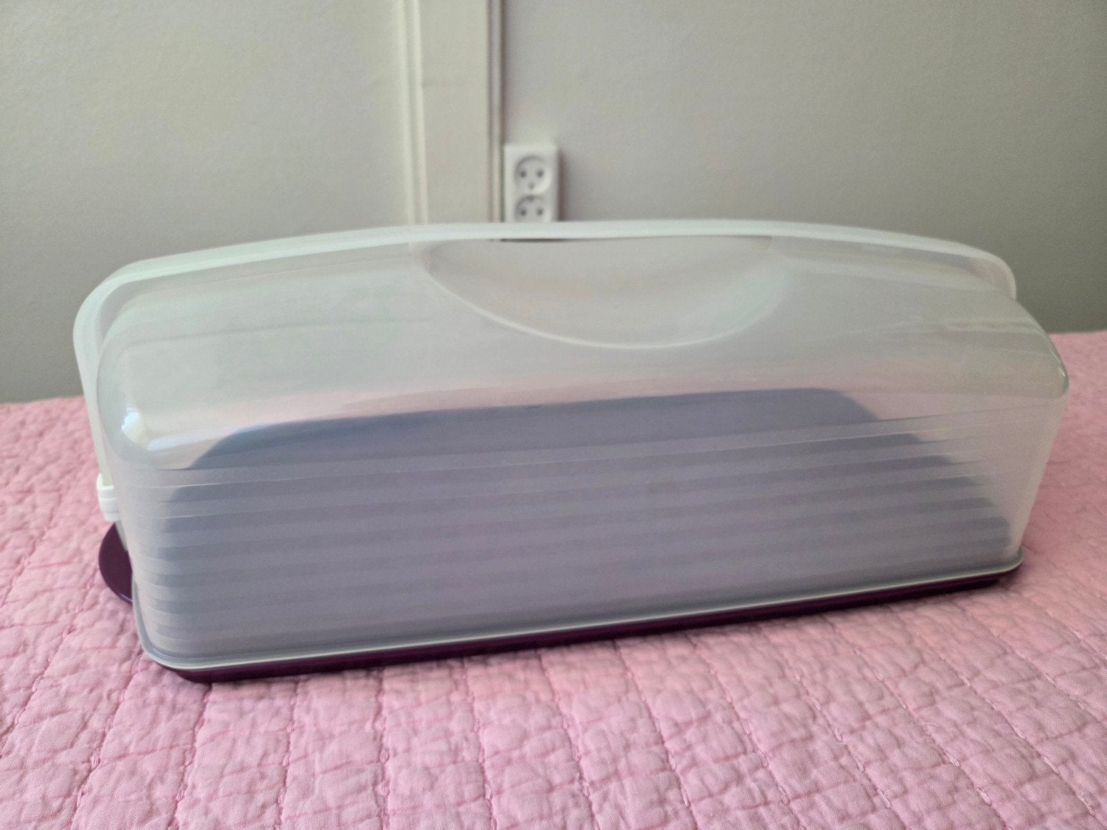 Tupperware taartdoos / gebaksdoos met handvat, Ophalen of Verzenden, Nieuw, Paars, Overige typen