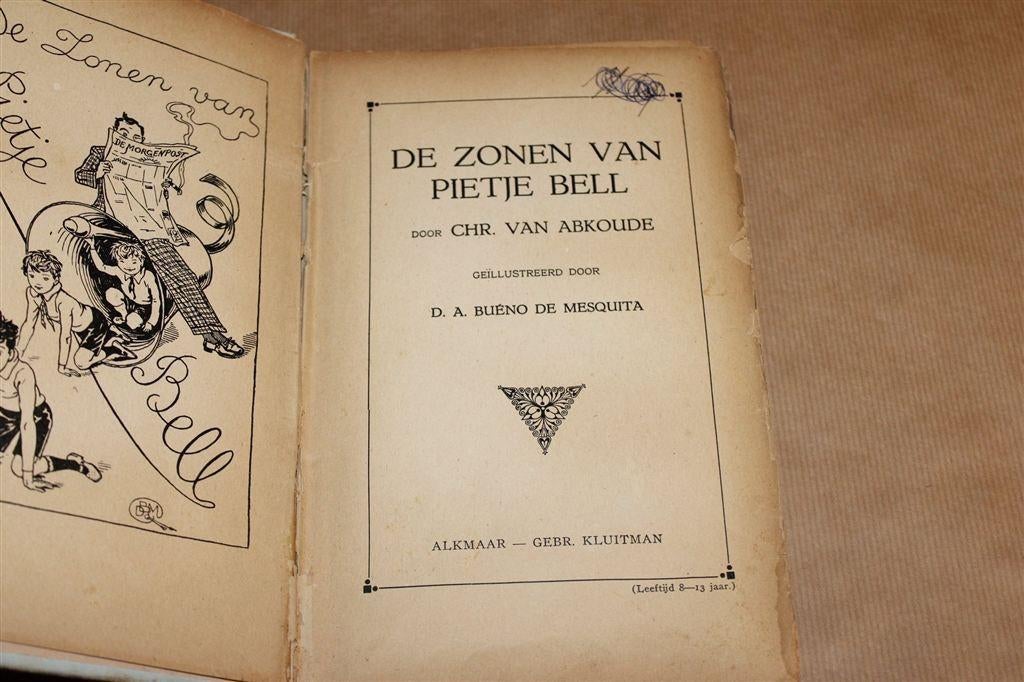 De zonen van Pietje Bell — Chr. van Abkoude [1e Druk 1922], Boeken, Ophalen of Verzenden, Gelezen