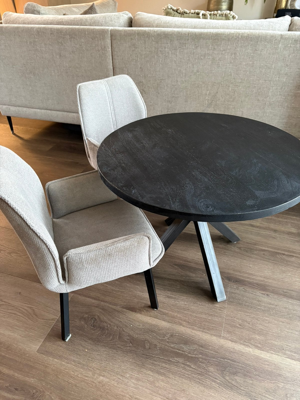 Kinderset pronto chique stoelen en tafel, Ophalen, Zo goed als nieuw, Rond, 50 tot 100 cm