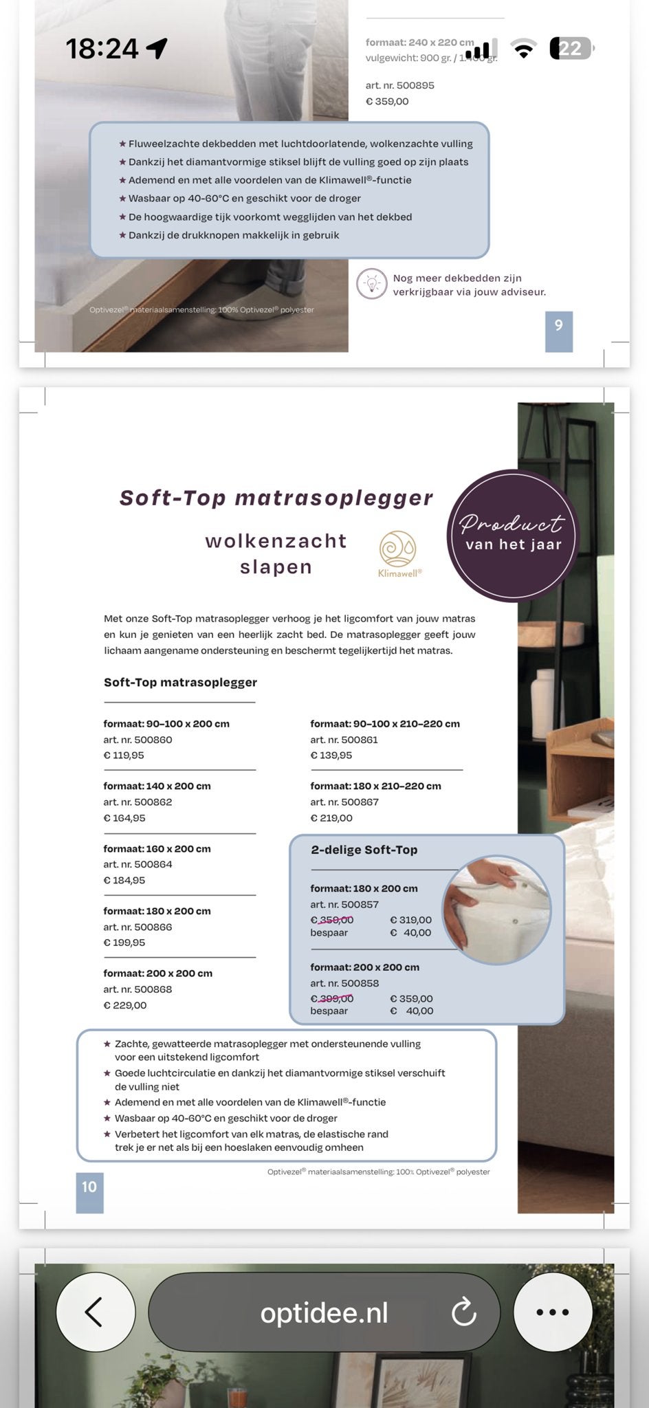 Optidee Soft-Top Matrasoplegger 160 cm, Ophalen, Tweepersoons, Zo goed als nieuw, Matras