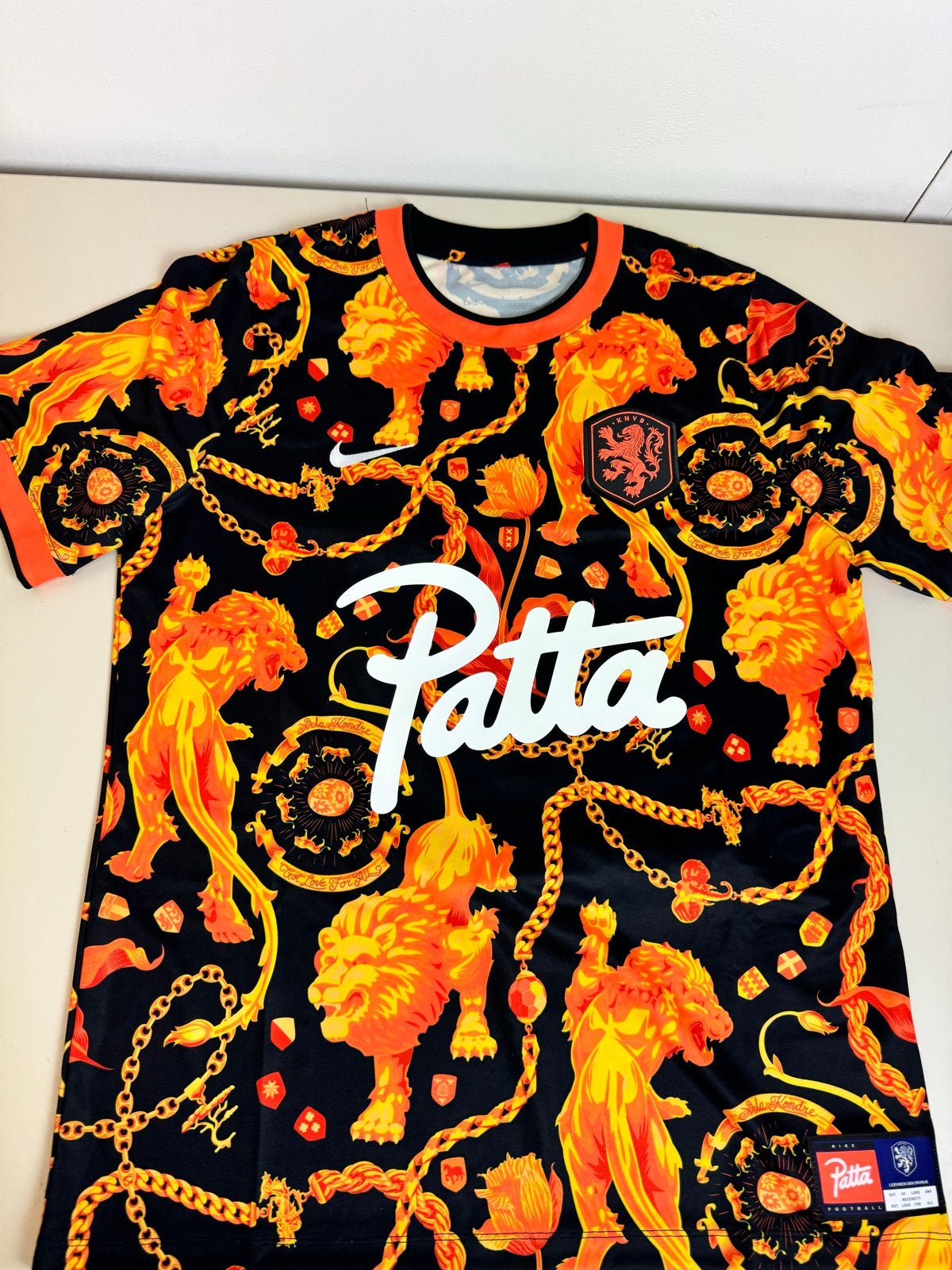 Patta x Nike x PATTA Leeuwen van Oranje Voetbalshirt, Shirt, -, -, Nieuw