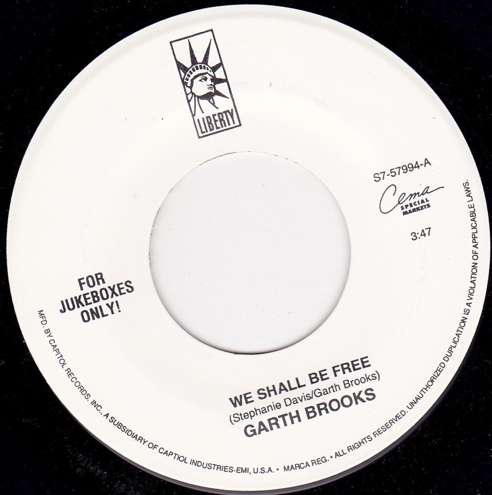 Garth Brooks - We Shall Be Free 7", Ophalen of Verzenden, Nieuw in verpakking, 7 inch, Country en Western