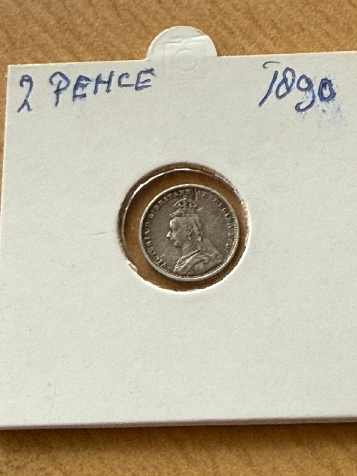 Zilver 2 pence 1890, Ophalen of Verzenden, Overige landen, Losse munt, Zilver