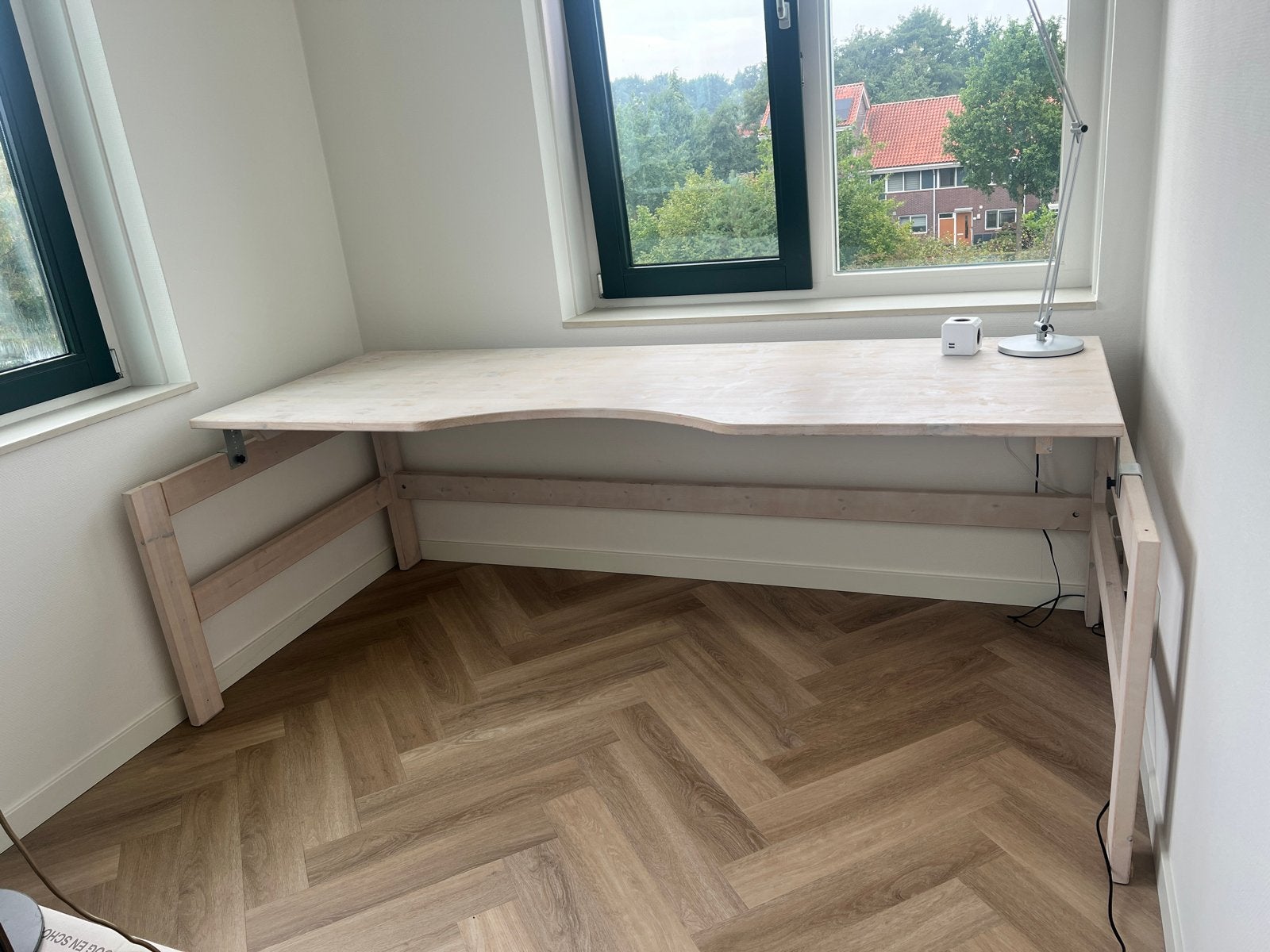 Lifetime bureau voor hoogslaper 210 cm met whitewash spullen, Ophalen, Opbergruimte, Gebruikt, Scandinavisch