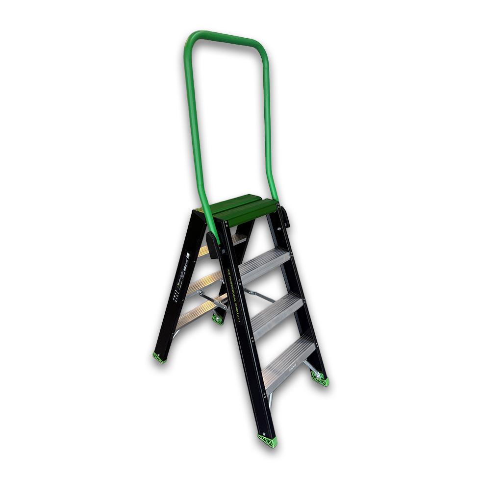 Dubbel oploopbare trappen te huur en te koop, Doe-het-zelf en Verbouw, Ladders en Trappen, Zo goed als nieuw, Trap, Ophalen