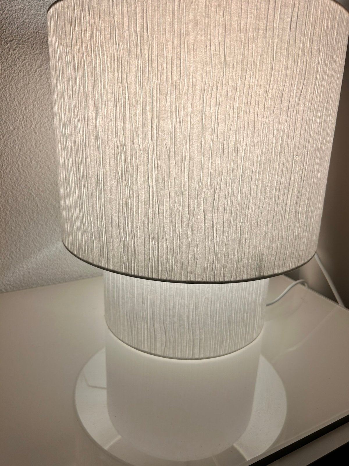 Mooie grote witte lamp h&m home, Huis en Inrichting, Ophalen of Verzenden, Zo goed als nieuw, Rond