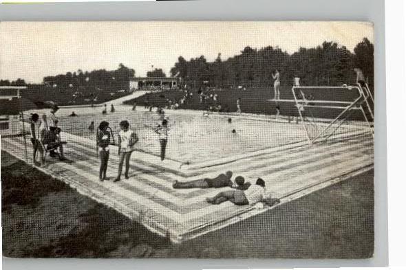 Ede Vakantiecentrum 't Hazendal  Reclamekaart met zwembad, Verzenden, 1960 tot 1980, Ongelopen, Gelderland