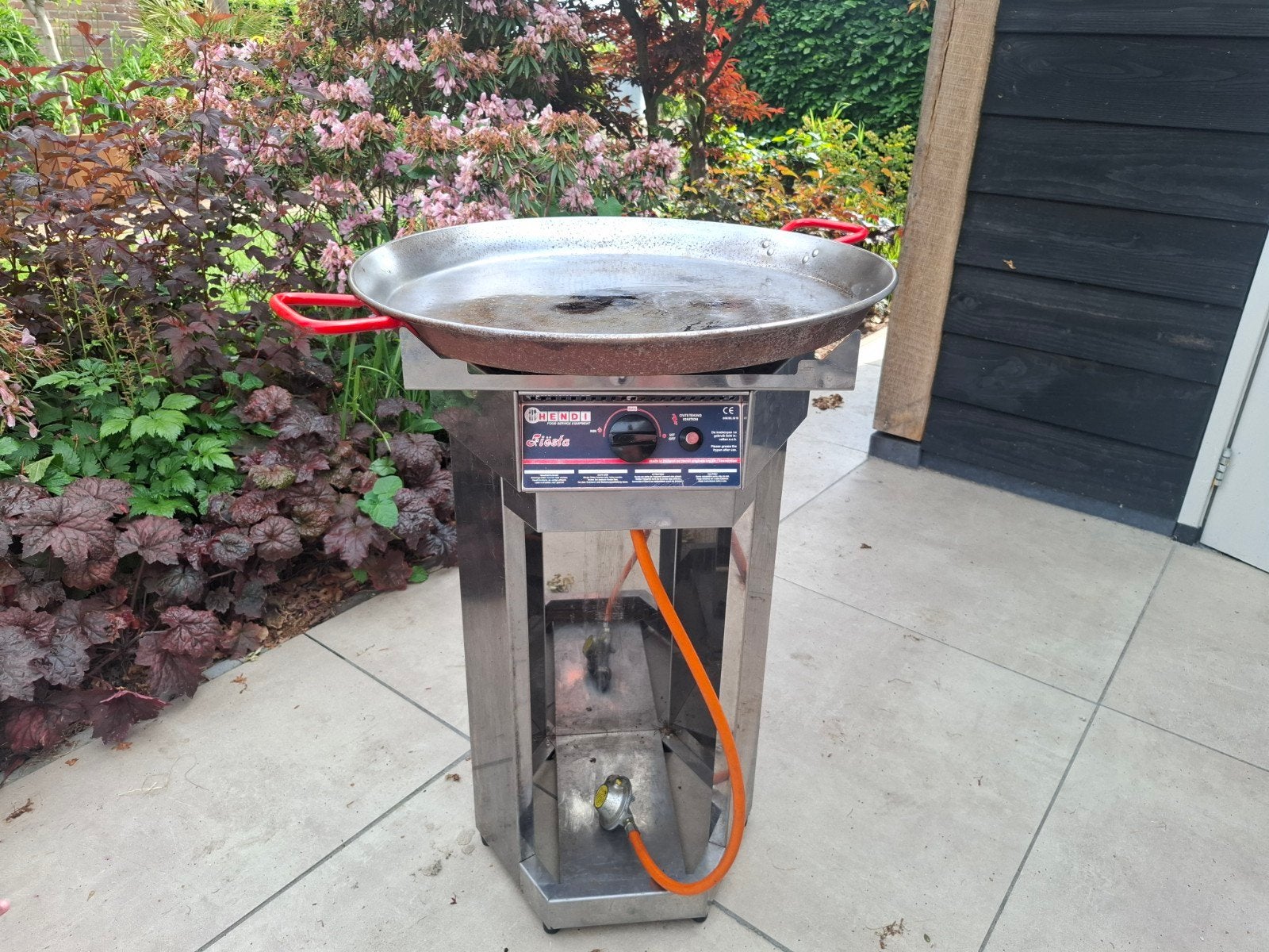 Hendi fiesta 600 slagersbarbecue met paellapan 60cm, Ophalen of Verzenden