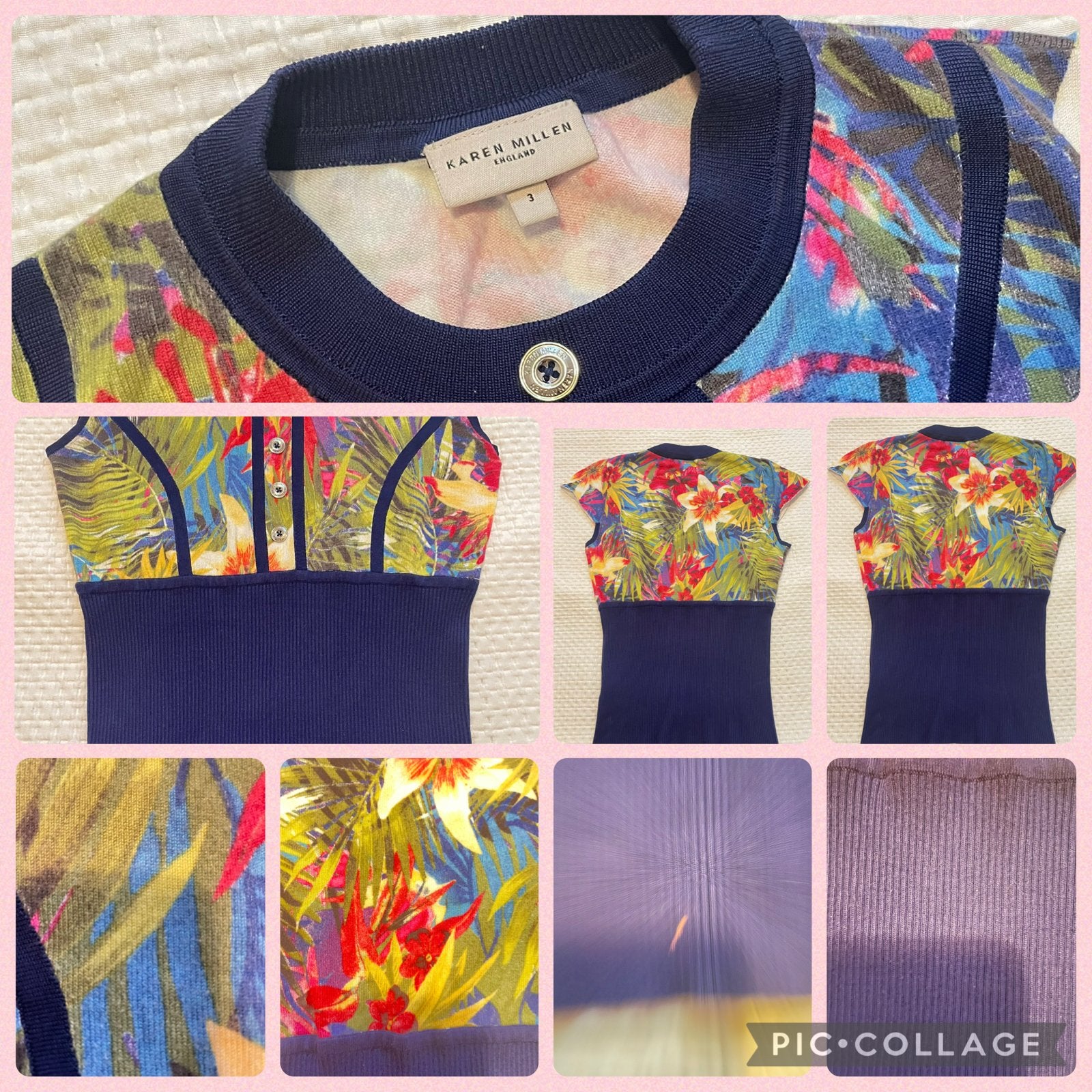 Karen Millen top, Maat 38/40 (M), Meerkleurig, Ophalen of Verzenden, Korte mouw