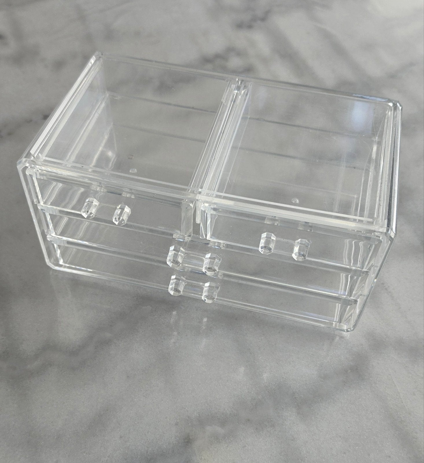 Handige Transparante Make-up / Sieraden Organizer, Ophalen of Verzenden, Gebruikt