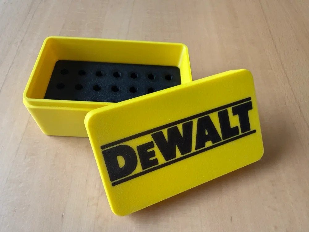 DeWalt bit box 3D geprint - Handige bitshouder, Ophalen of Verzenden, Nieuw, Gereedschapsopslag, DeWalt